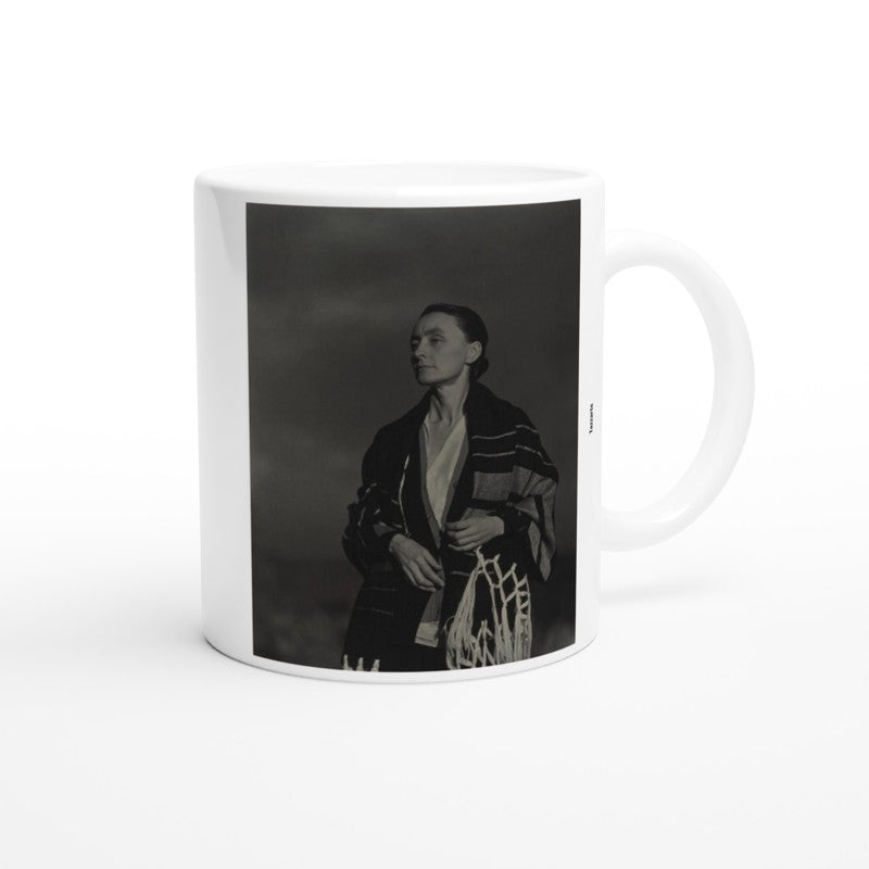 Georgia O'Keeffe Quote Mug - 'Best Woman Painter' Art Ceramic Mug with Iconic Portrait"