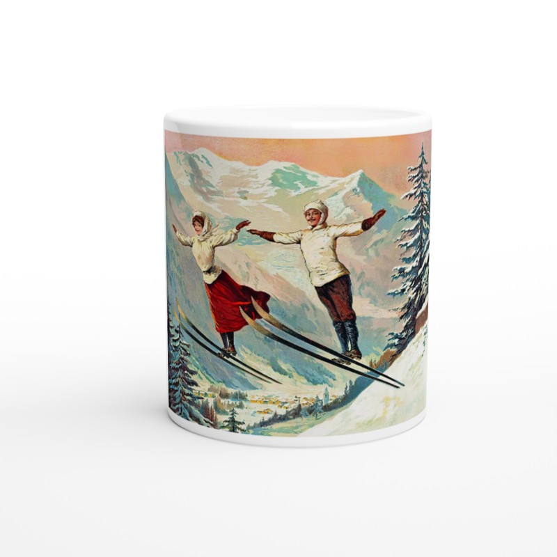 Ski Jumping Couple Mug