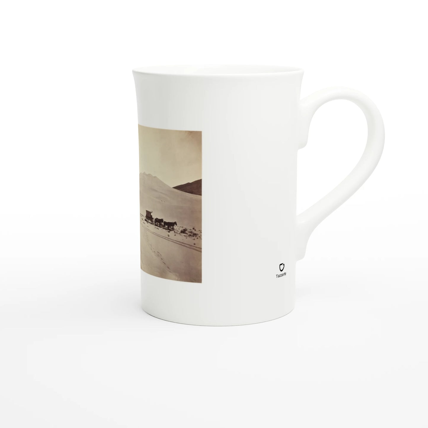 Timothy O'Sullivan – Sand Dunes, Carson Desert, Nevada, 1867 – Tazzarte fine porcelain mug, handle at right with the Tazzarte mark