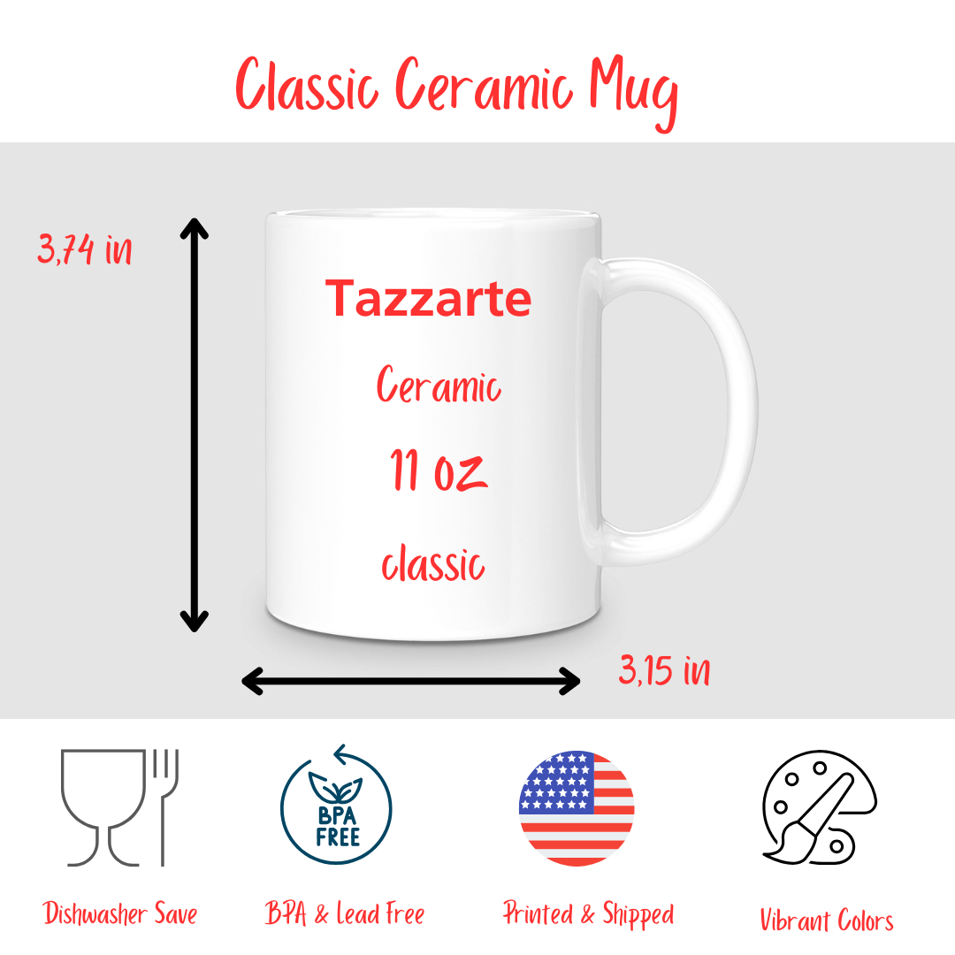 Tazzarte Art Collection - François Pompon Polar Bear Art Deco Mug – 10oz Porcelain or 11oz/15oz Ceramic Coffee Cup with 1923 French Sculpture Design – Modernist Art, Dishwasher & Microwave Safe