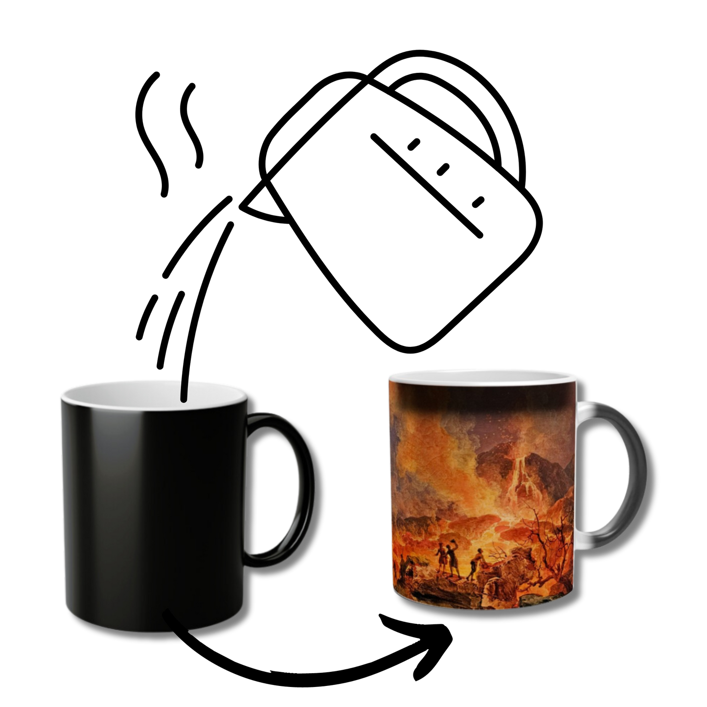 Copenhagen Harbor by Moonlight - Magic Mug 11oz