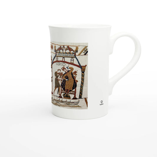 Bayeux Tapestry, Halley's Comet 1066 – Tazzarte fine porcelain mug, front view