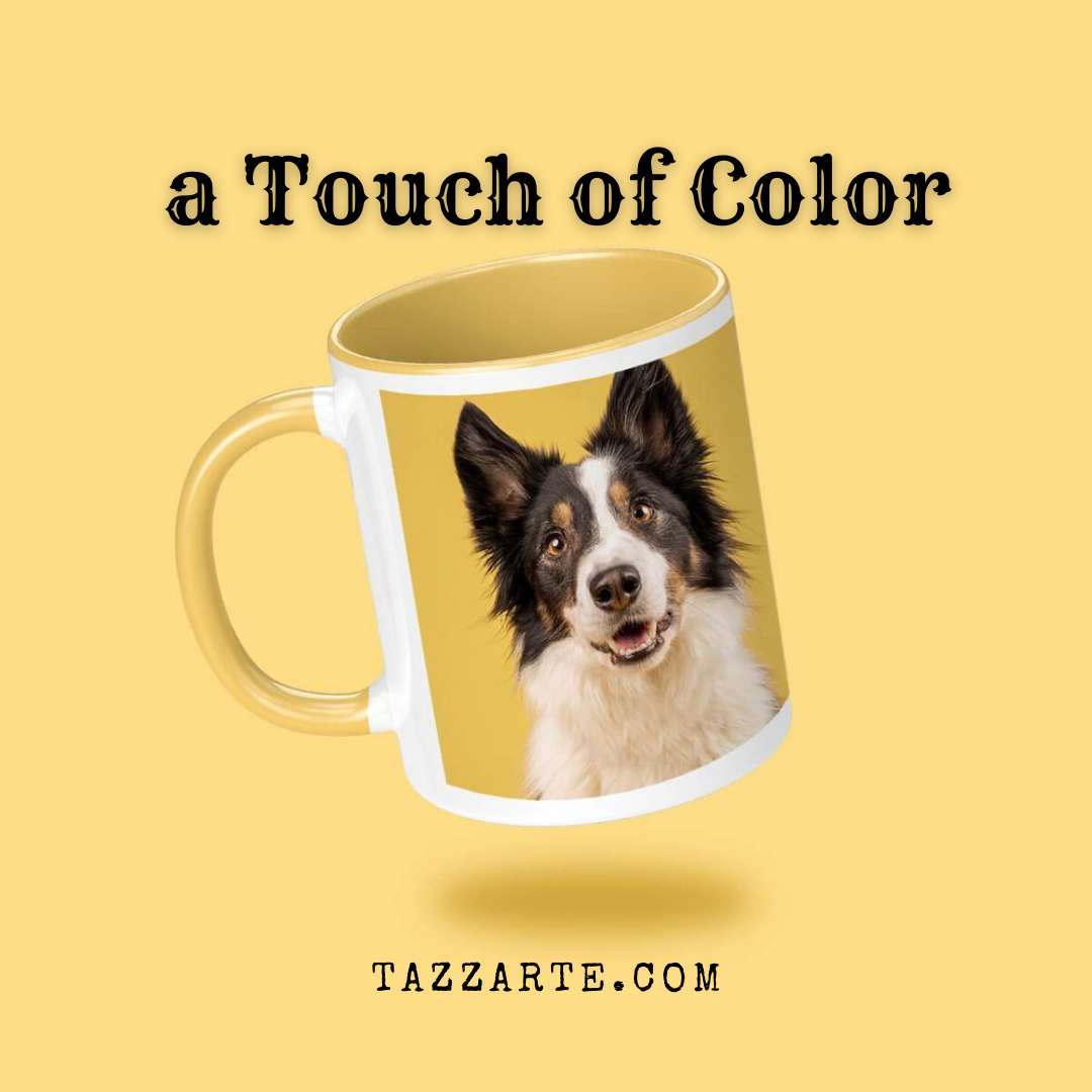 The 11 oz Ceramic Mug by Tazzarte – Minimalism and a Touch of Color for Your Enjoyment