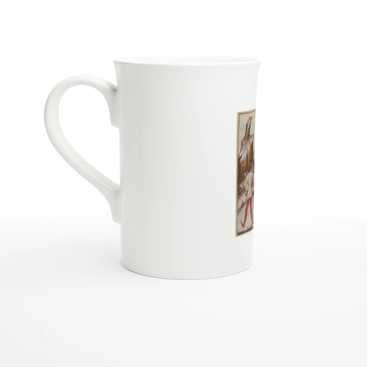 Tacuinum sanitatis – Nix et glacies – Tazzarte fine porcelain mug, handle at left