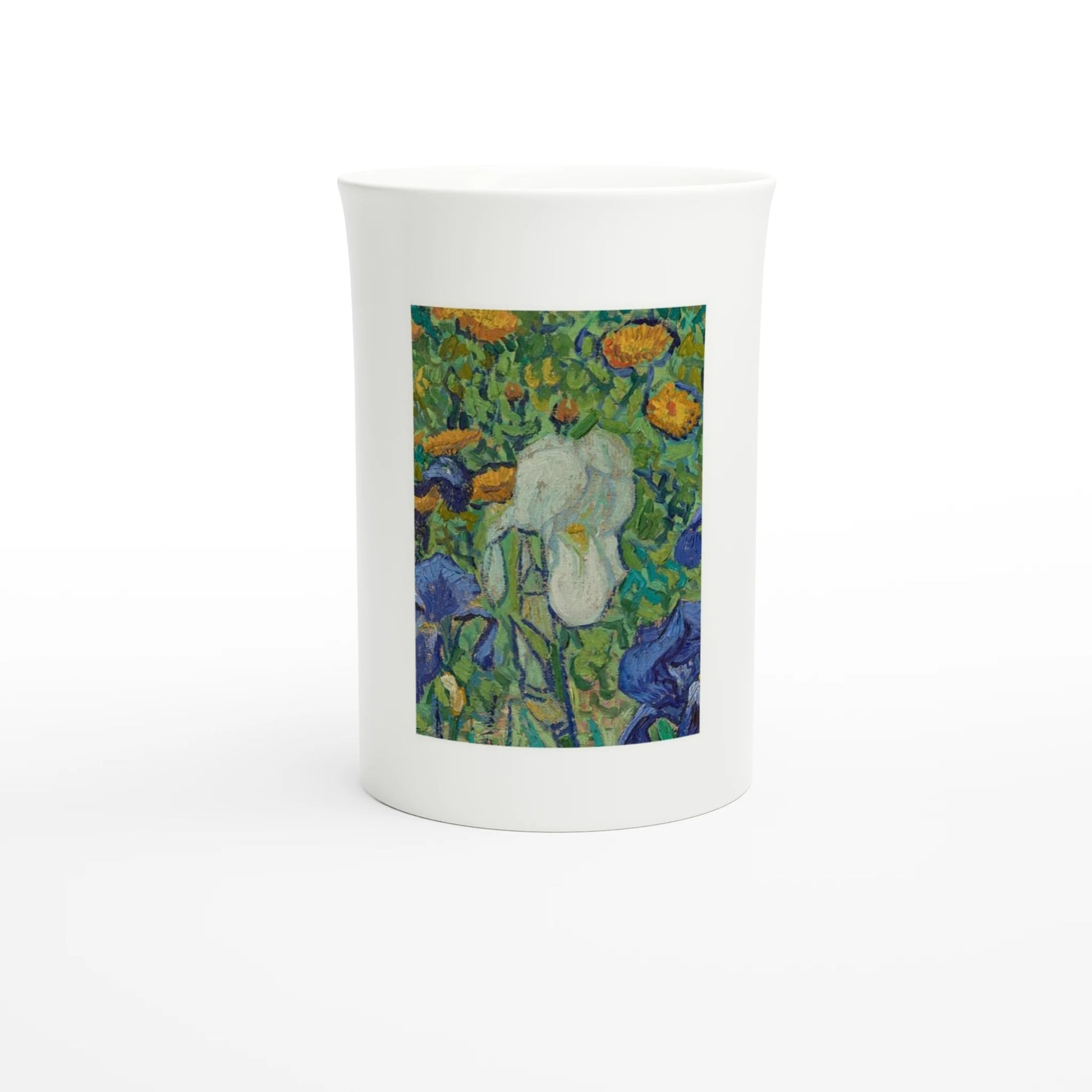 Van Gogh, Irises (detail) 1889 – Tazzarte fine porcelain mug, front view