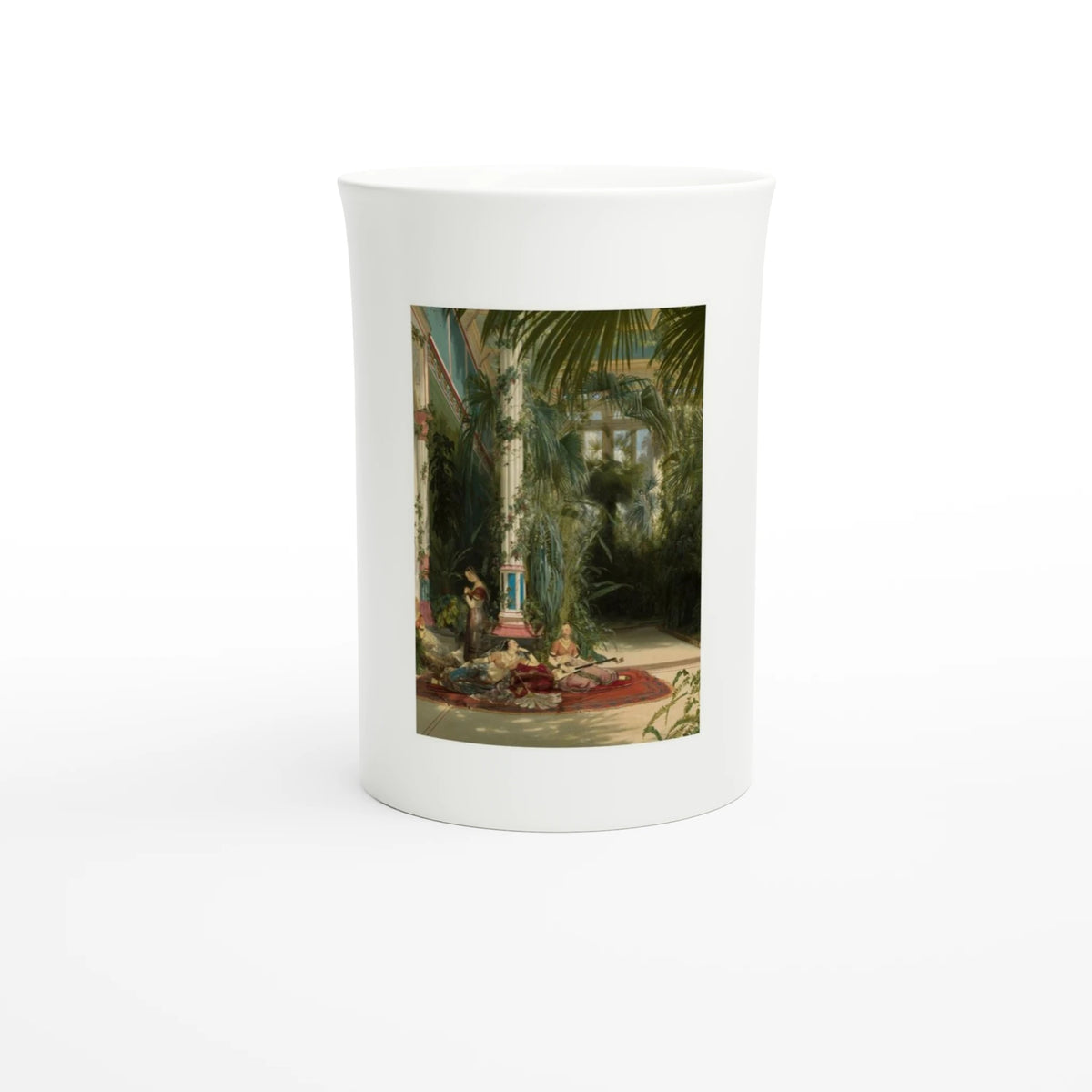 Blechen, The Palm House on the Pfaueninsel (detail) 1834 – Tazzarte fine porcelain mug, front view