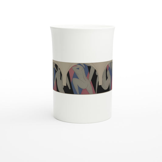 Henri Matisse – Der Tanz, Barnes-Wandbild, 1933 – Tazzarte-Tasse aus feinem Porzellan, Vorderansicht