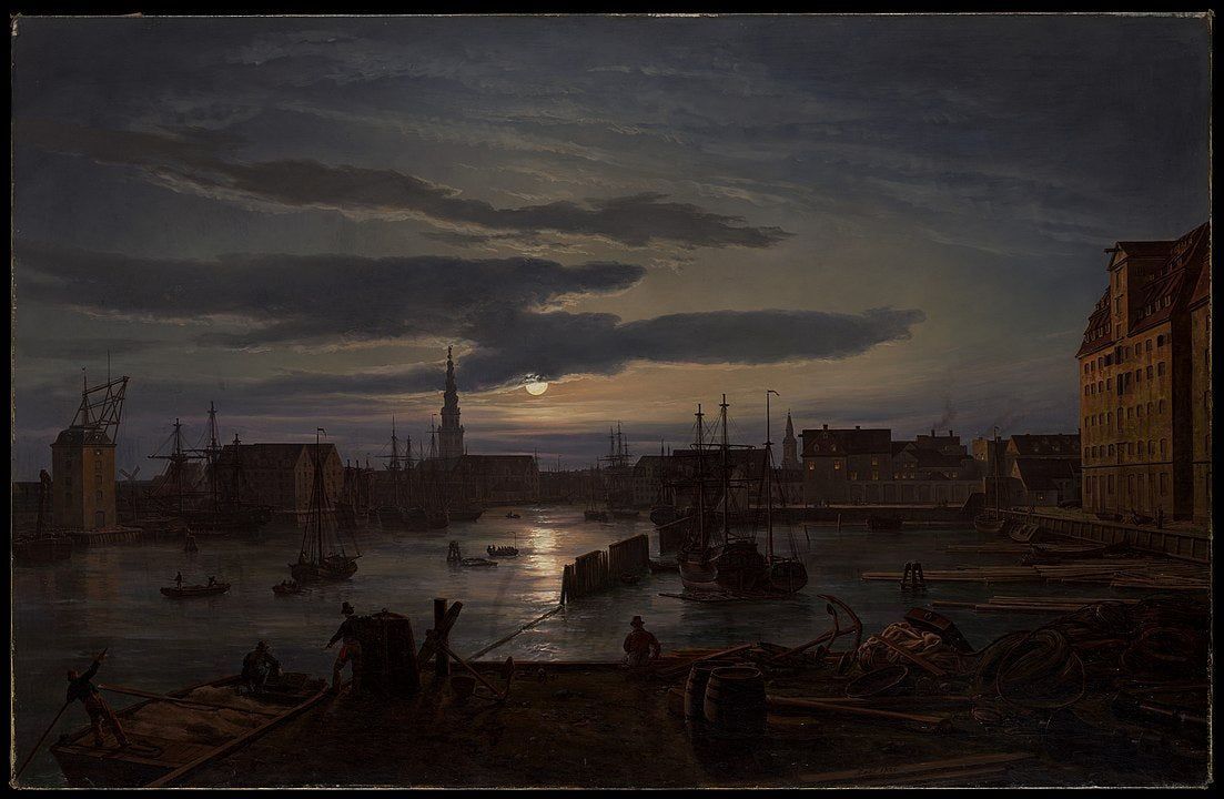 Copenhagen Harbor by Moonlight - Magic Mug 11oz
