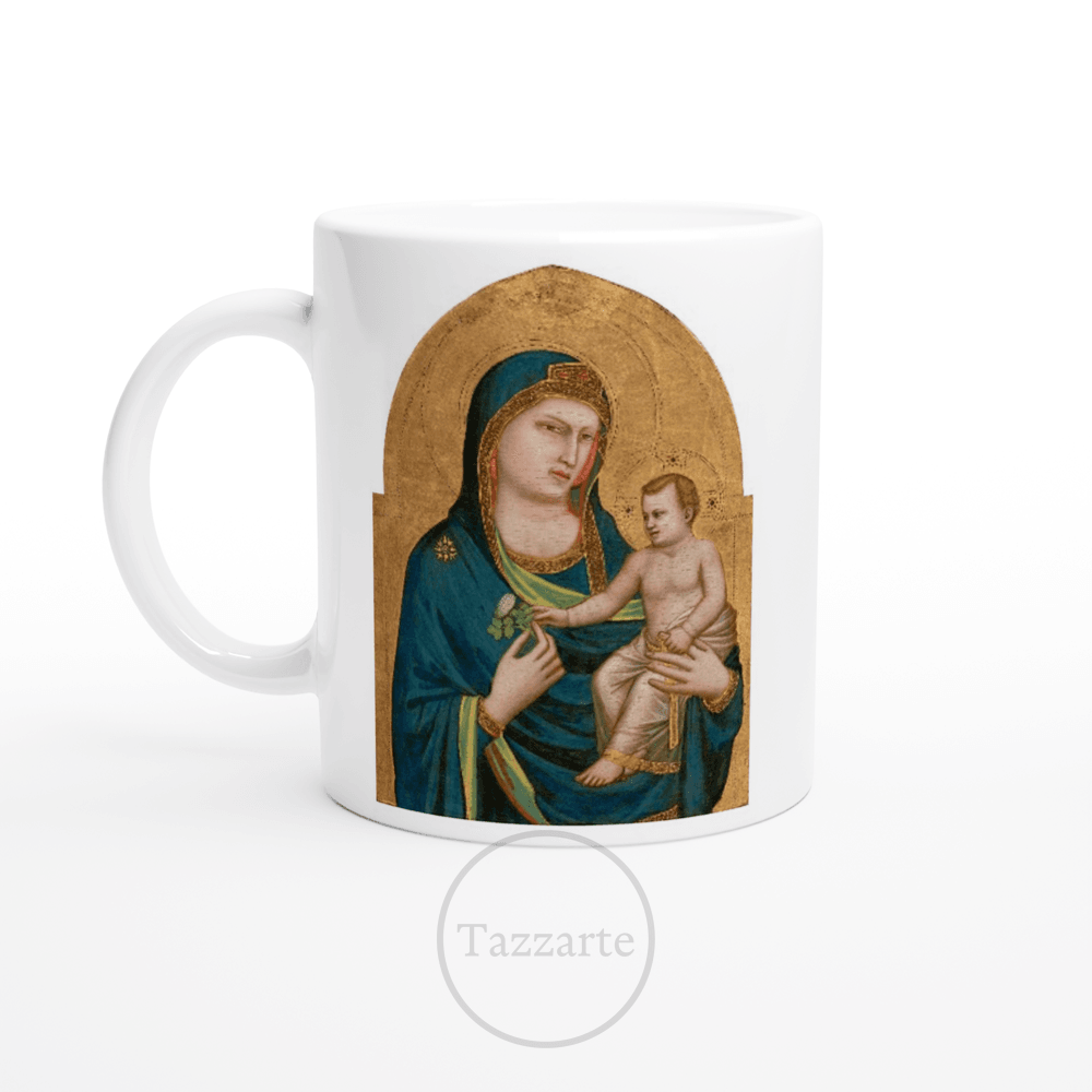 Giotto's Madonna & Child Mug- Beautifully Crafted Ceramic for Coffee, Tea, or Art Appreciation – A Great Gift for Collectors