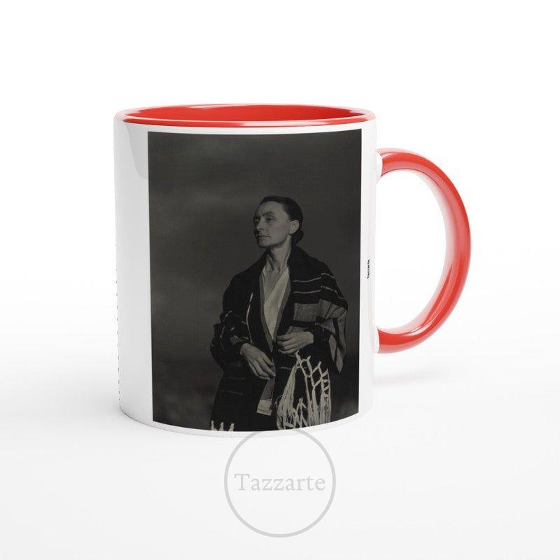 Georgia O'Keeffe Quote Mug - 'Best Woman Painter' Art Ceramic Mug with Iconic Portrait"