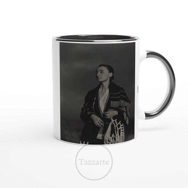 Georgia O'Keeffe Quote Mug - 'Best Woman Painter' Art Ceramic Mug with Iconic Portrait"