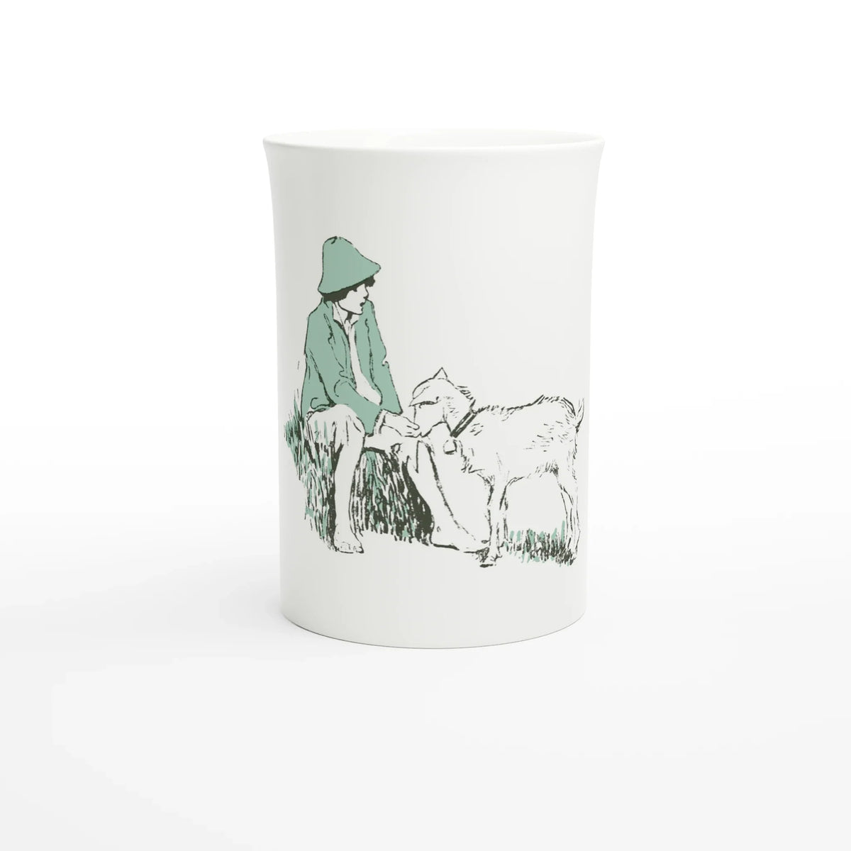 Jessie Willcox Smith, Peter the Goatherd, 1922 – 10 oz fine porcelain art mug, front view