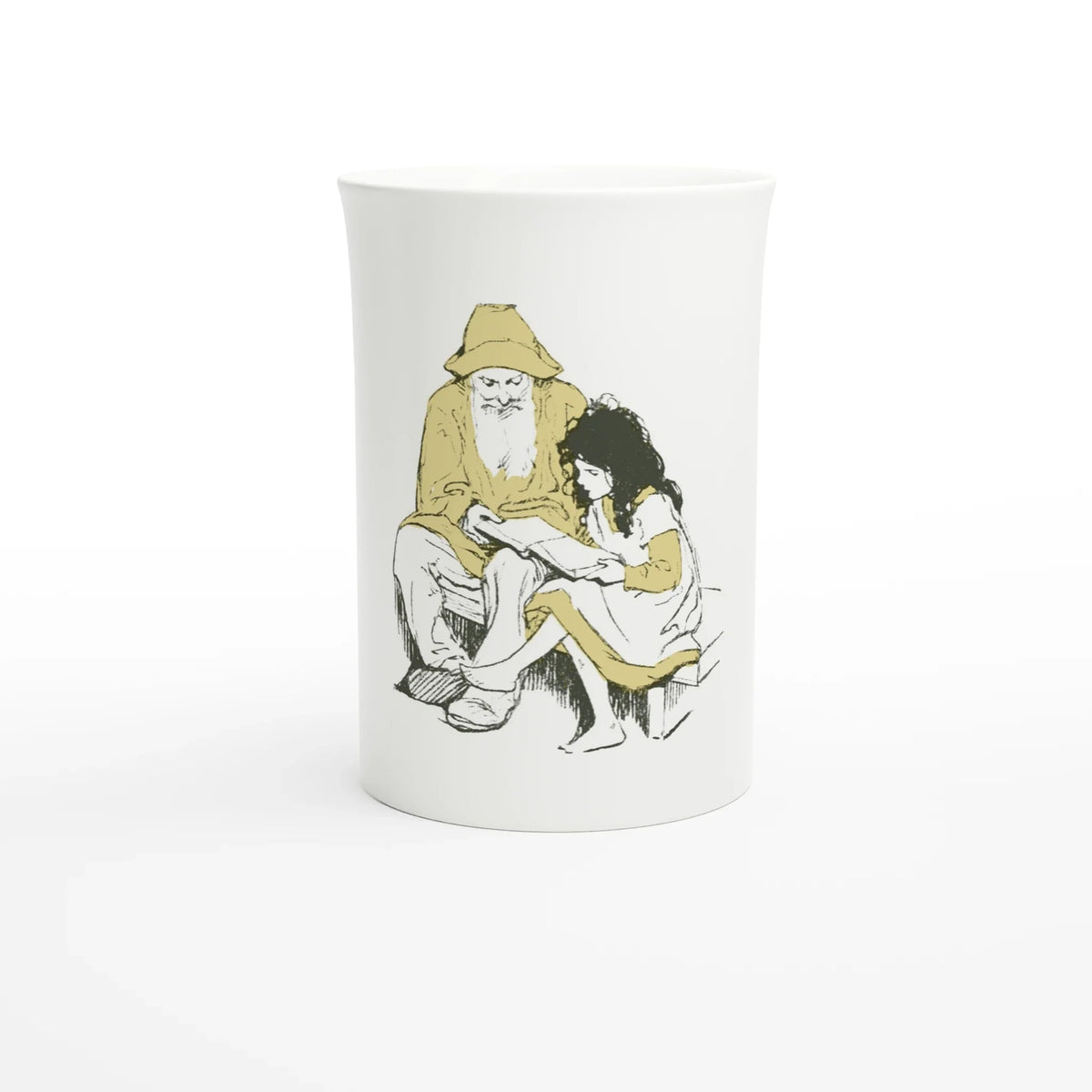 Jessie Willcox Smith, Heidi and Grandfather, 1922 – 10 oz fine porcelain art mug, front view