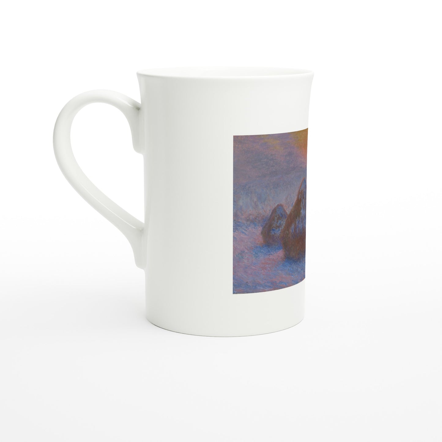 Claude Monet – Stacks of Wheat, 1890–91 – Tazzarte fine porcelain mug, left view