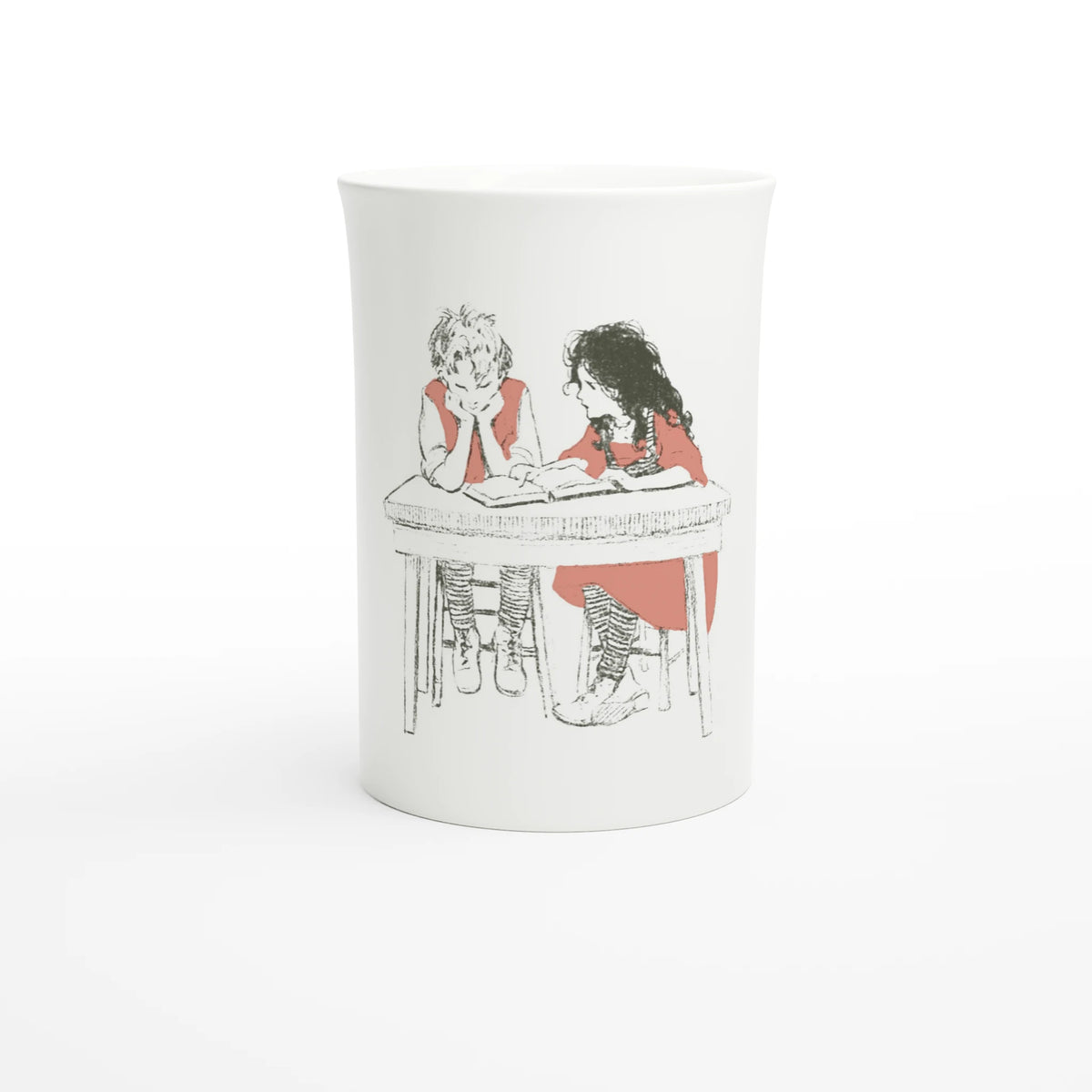 Jessie Willcox Smith, Heidi and Her Friend, 1922 – 10 oz fine porcelain art mug, front view