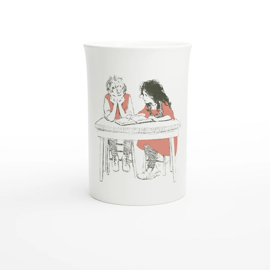 Jessie Willcox Smith, Heidi and Her Friend, 1922 – 10 oz fine porcelain art mug, front view