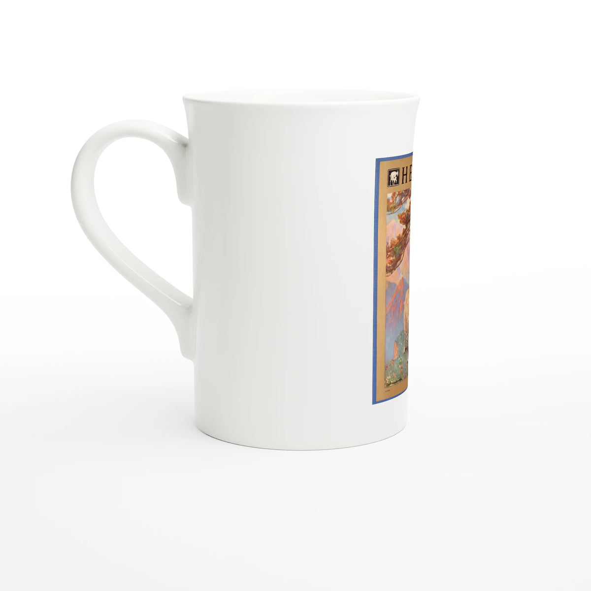 Heidi, 1922 cover – porcelain art mug seen from the other side, handle on the left
