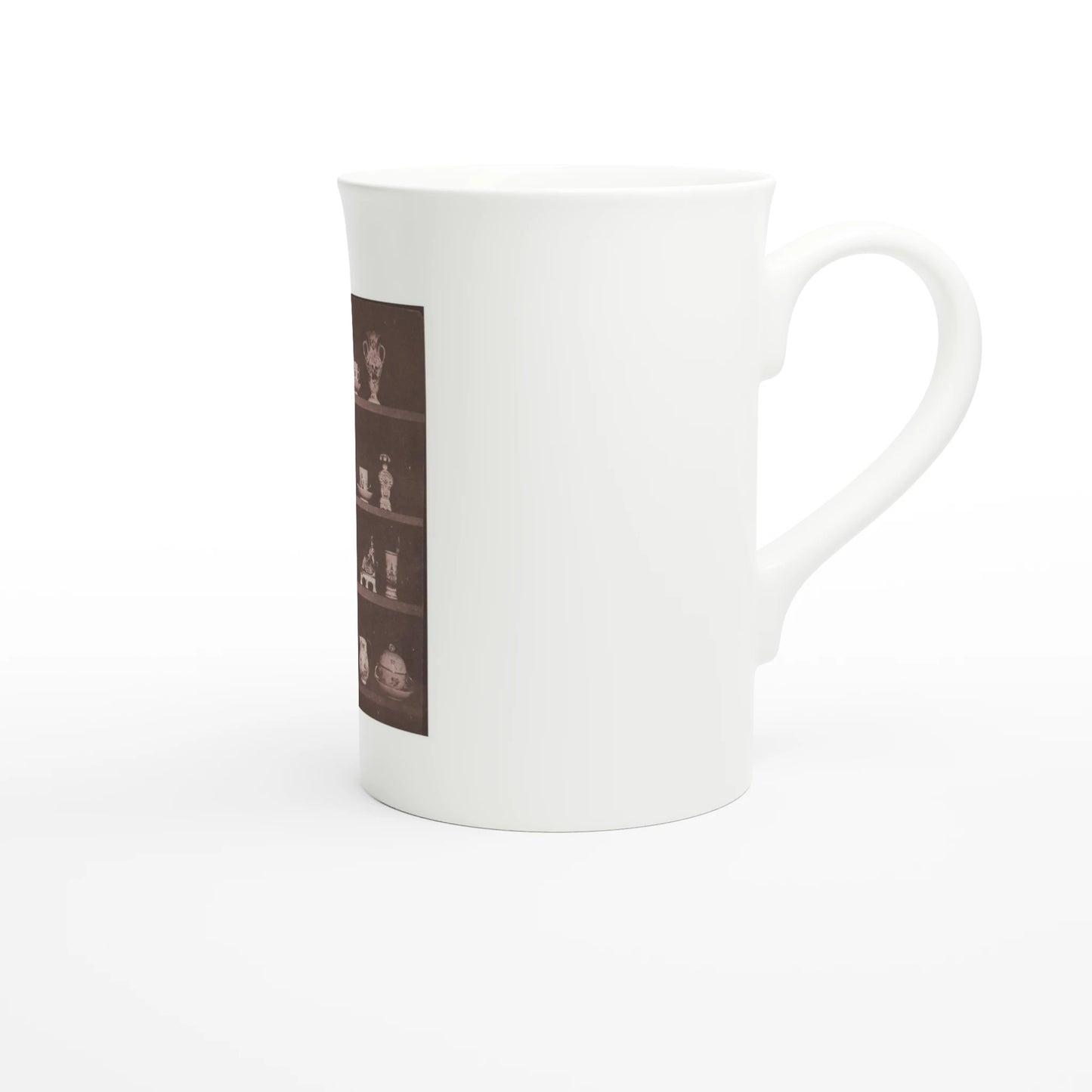 Tazzarte fine porcelain mug, side view