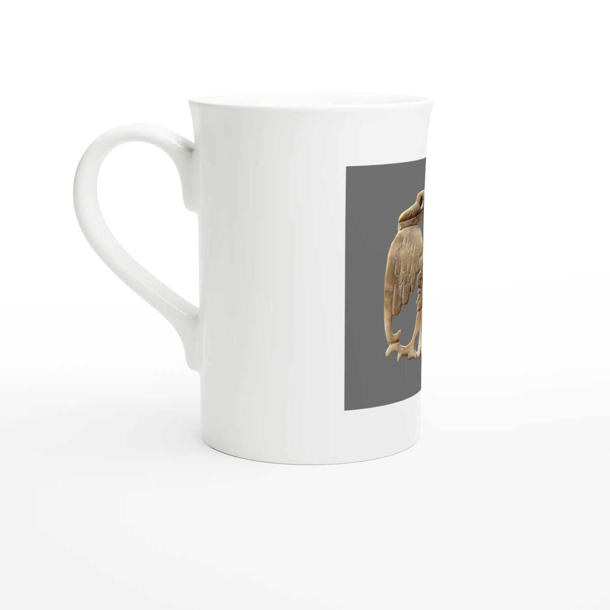 Maya bird ornament, 600–800 CE – porcelain art mug seen from the other side, handle on the left