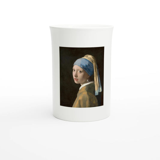 Vermeer, Girl with a Pearl Earring c. 1665 – Tazzarte fine porcelain mug, front view