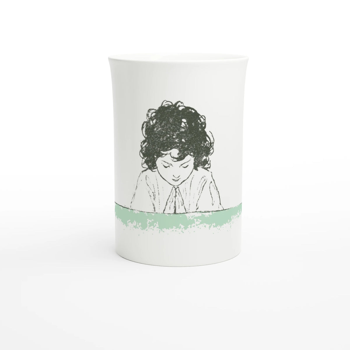 Jessie Willcox Smith, Heidi at the Table, 1922 – 10 oz fine porcelain art mug, front view
