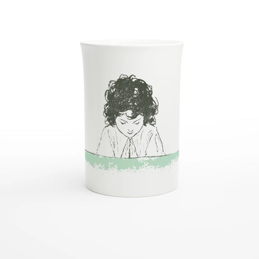 Jessie Willcox Smith, Heidi at the Table, 1922 – 10 oz fine porcelain art mug, front view