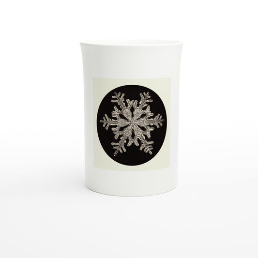 Wilson Bentley, Snowflake, c. 1905 – Tazzarte fine porcelain mug, front view