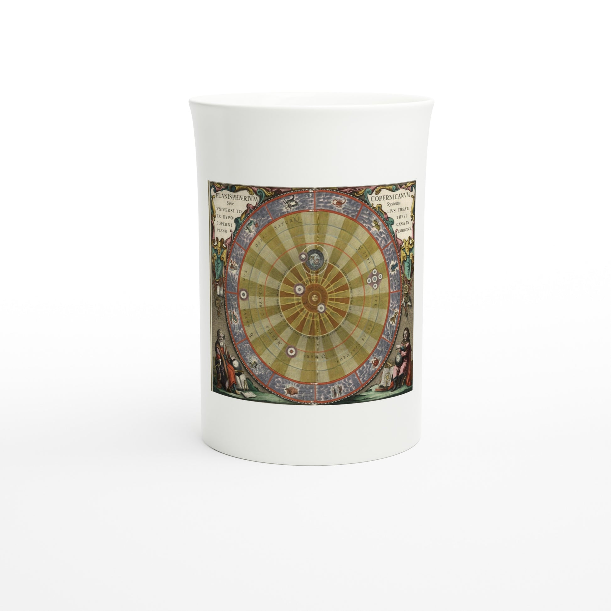 Andreas Cellarius, Planisphaerium Copernicanum 1661 – Tazzarte fine porcelain mug, front view