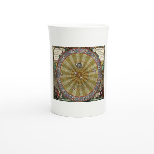 Andreas Cellarius, Planisphaerium Copernicanum 1661 – Tazzarte fine porcelain mug, front view