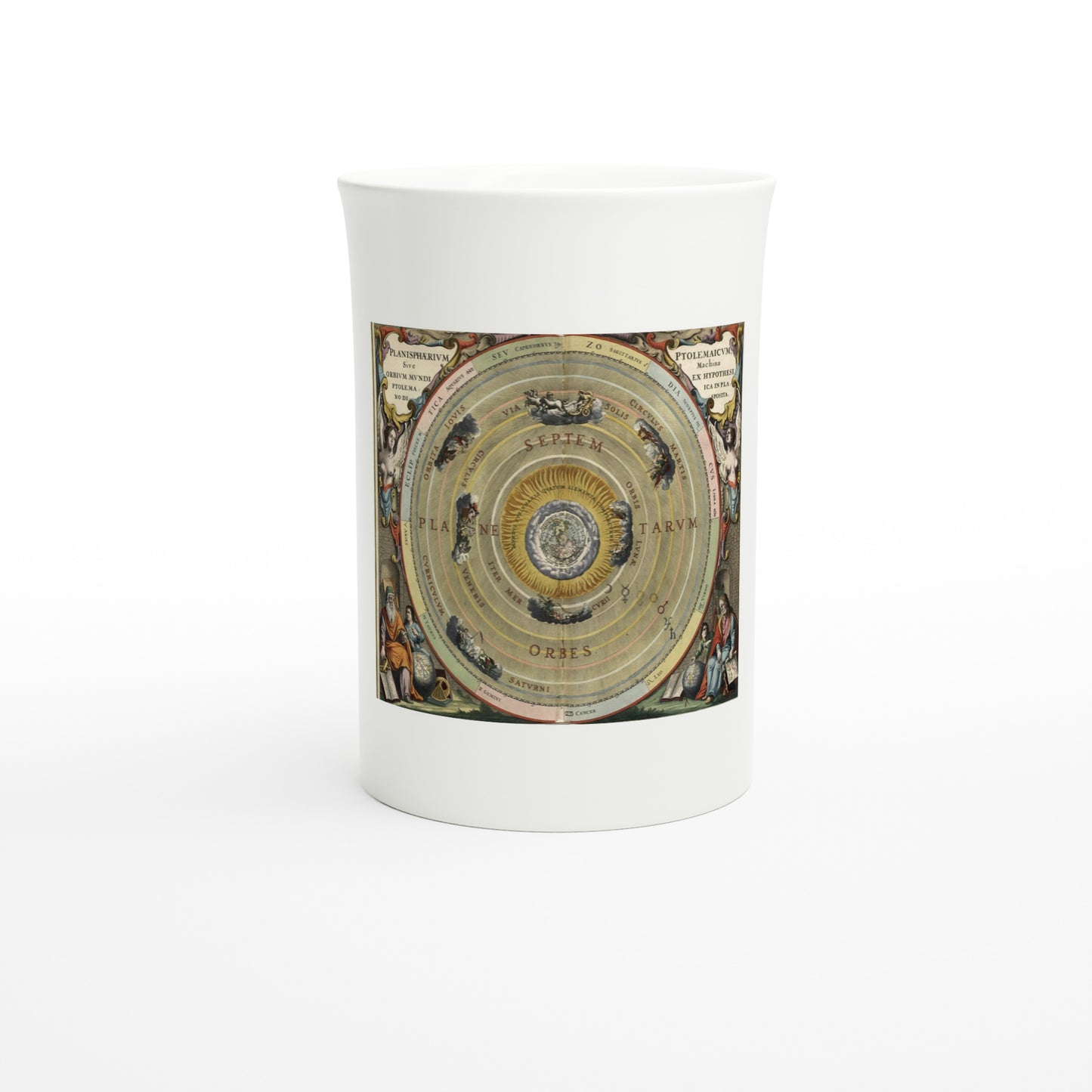 Andreas Cellarius, Planisphaerium Ptolemaicum 1661 – Tazzarte fine porcelain mug, front view