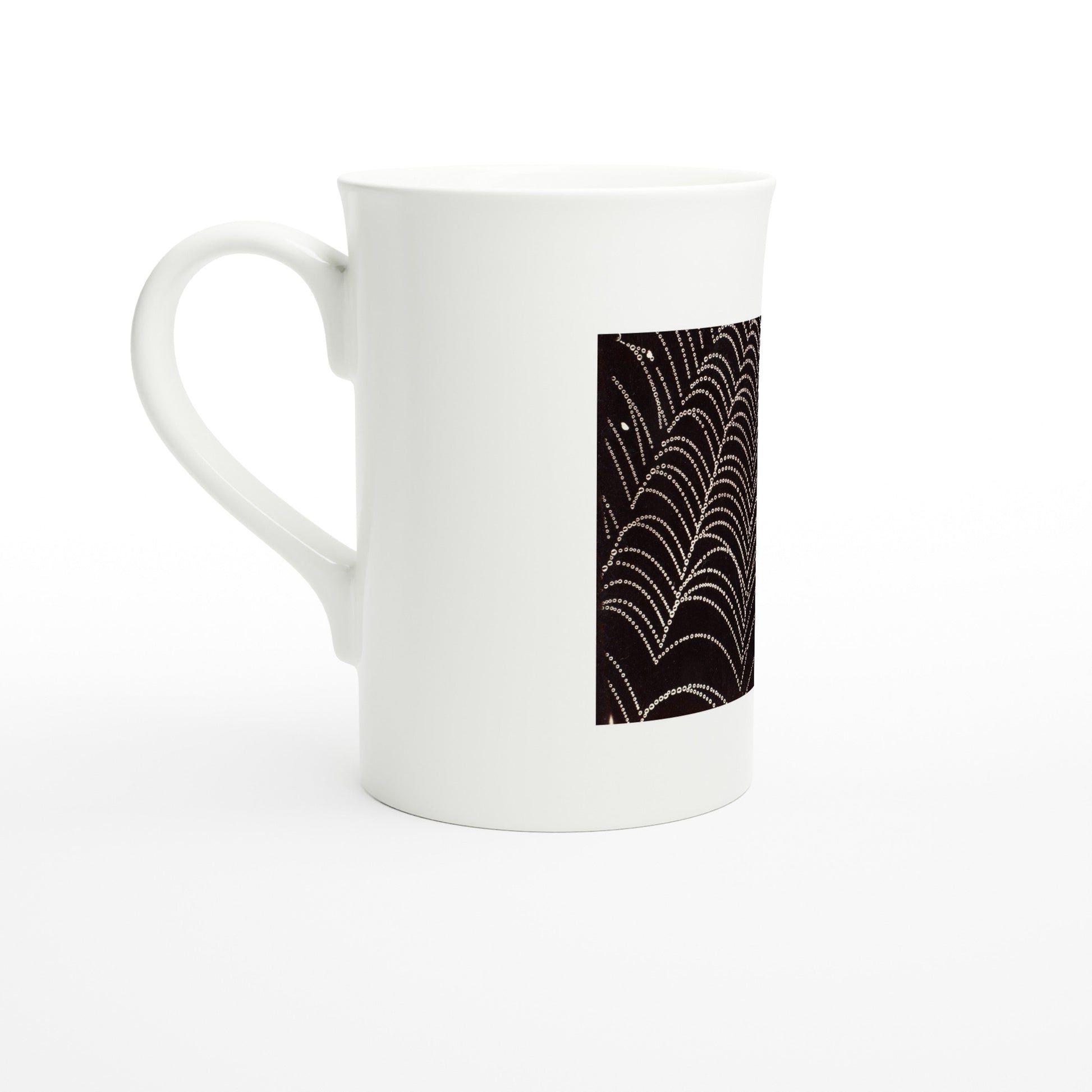 Tazzarte fine porcelain mug, left view