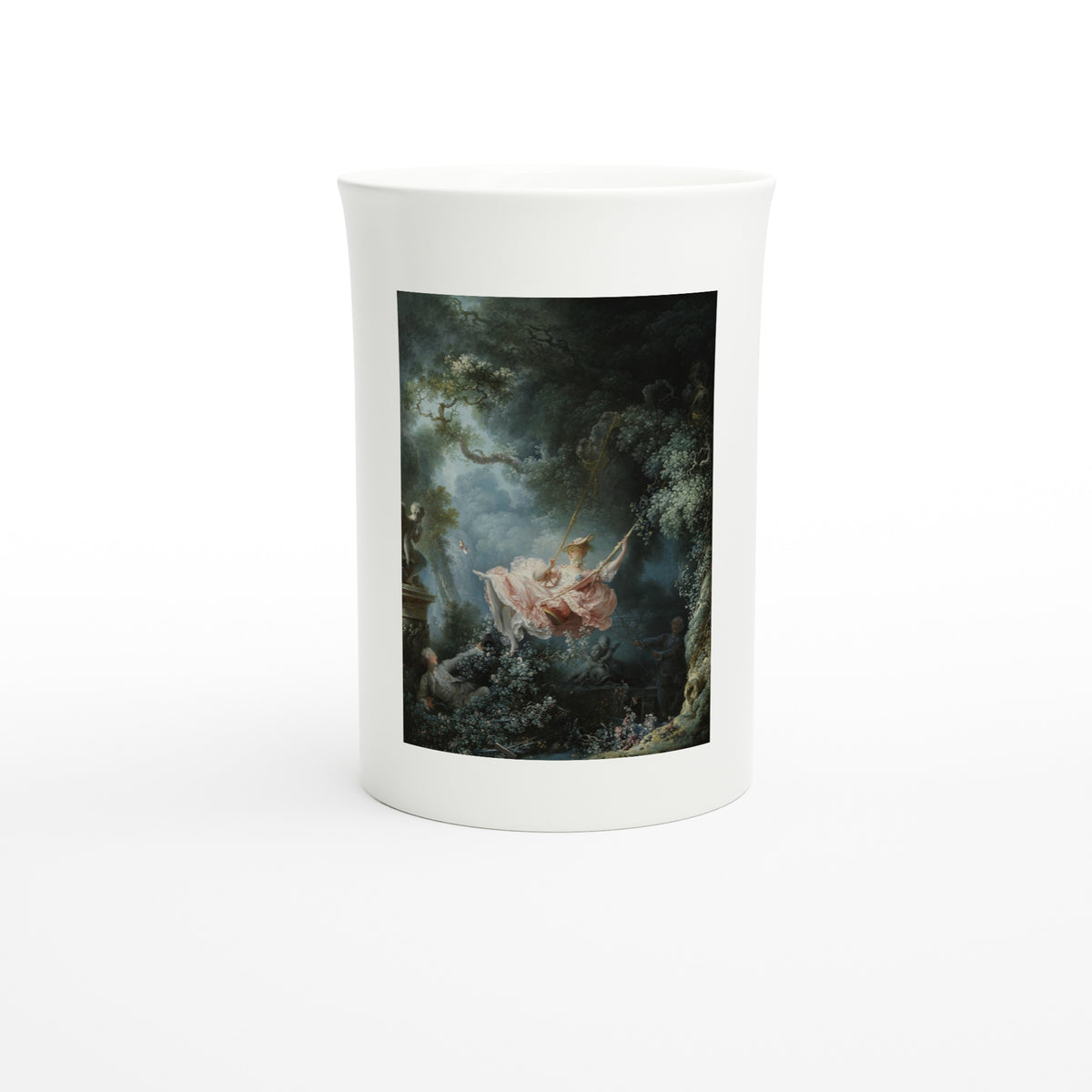 Jean-Honoré Fragonard – The Swing, 1767 – Tazzarte fine porcelain mug, front view