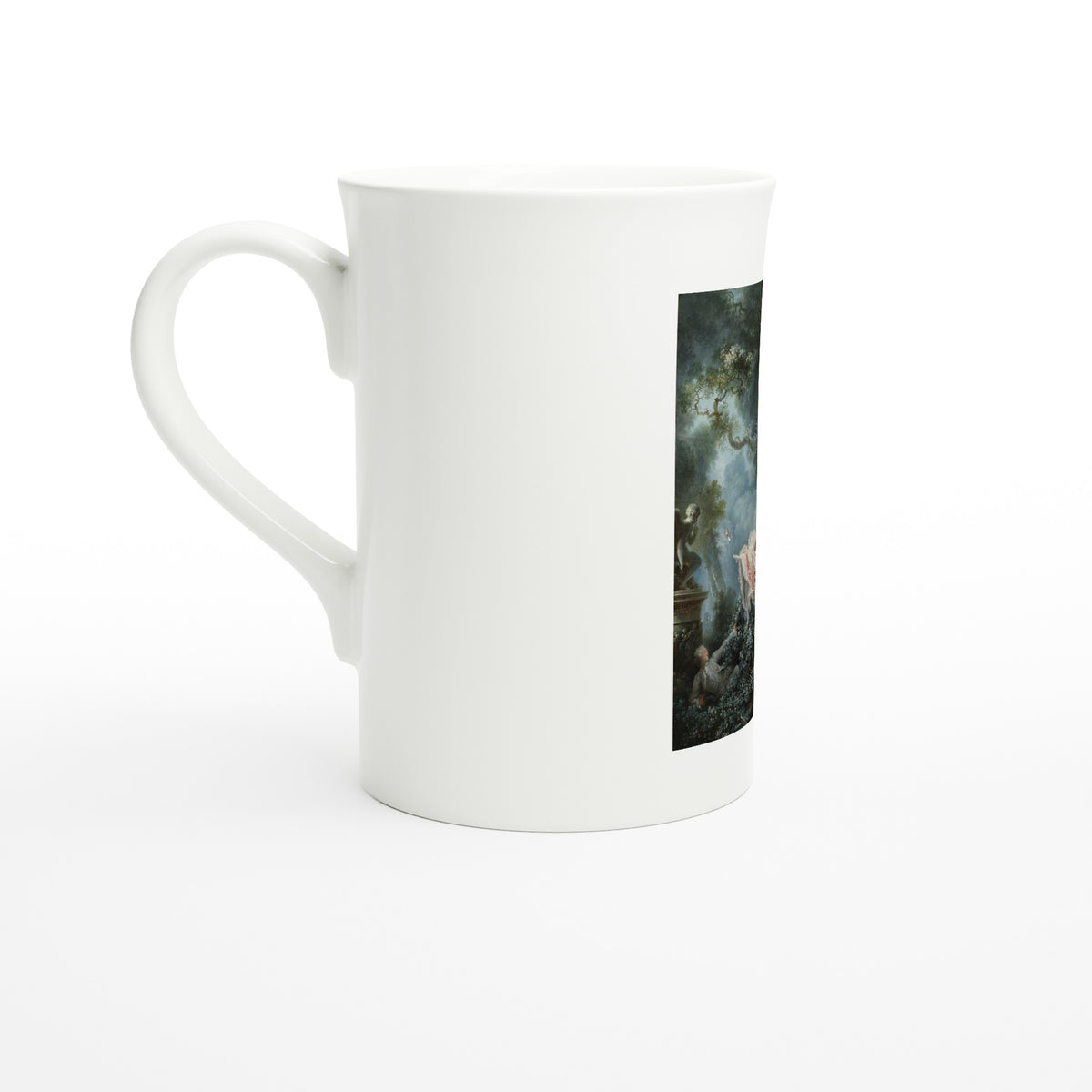Tazzarte fine porcelain mug, left view