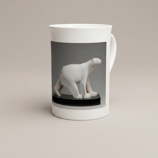François Pompon – Polar Bear Mug – Tazzarte fine porcelain art mug