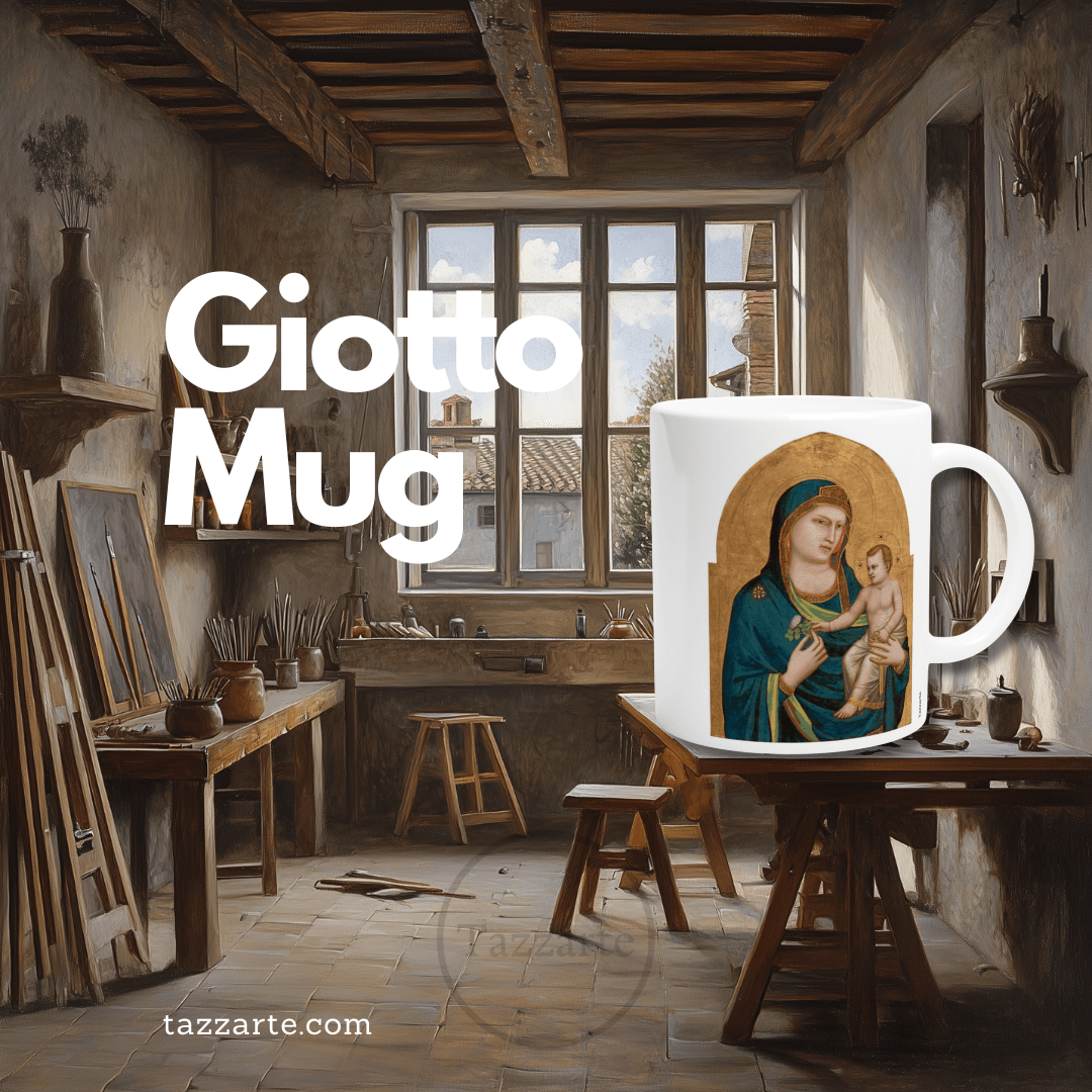 Giotto's Madonna & Child Mug- Beautifully Crafted Ceramic for Coffee, Tea, or Art Appreciation – A Great Gift for Collectors