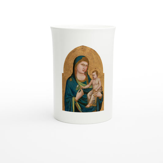 Giotto di Bondone – Madonna and Child, c. 1310 – Tazzarte fine porcelain mug, front view