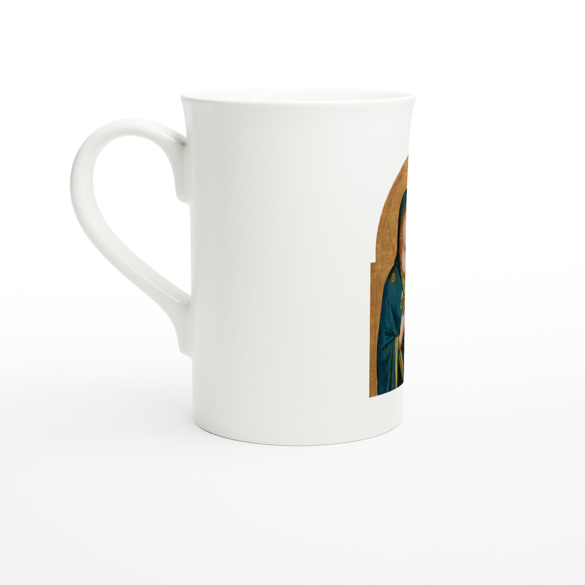 Tazzarte fine porcelain mug, left view