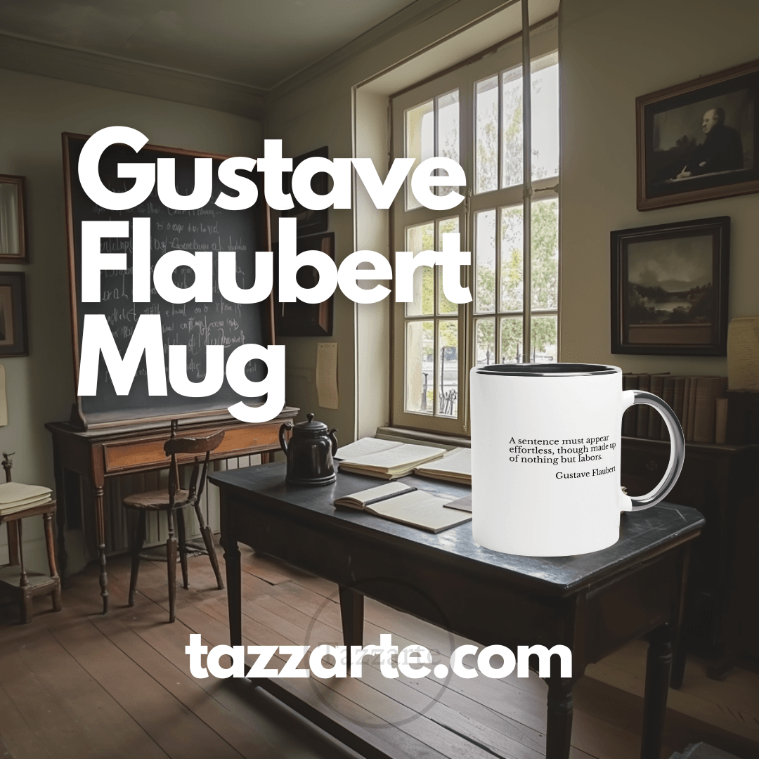 Effortless Precision – The 11oz Ceramic Mug Inspired by Gustave Flaubert