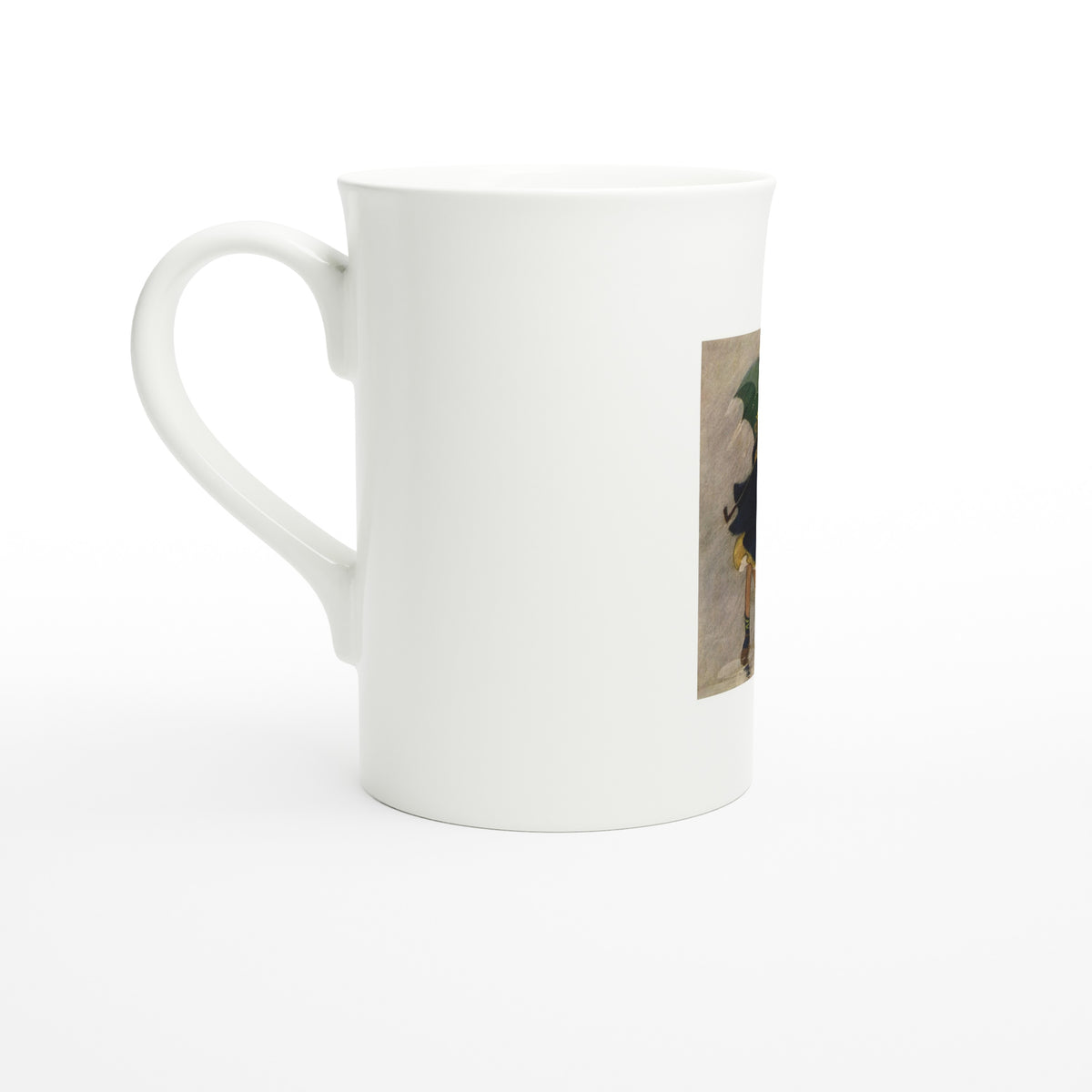 Tazzarte fine porcelain mug, left view
