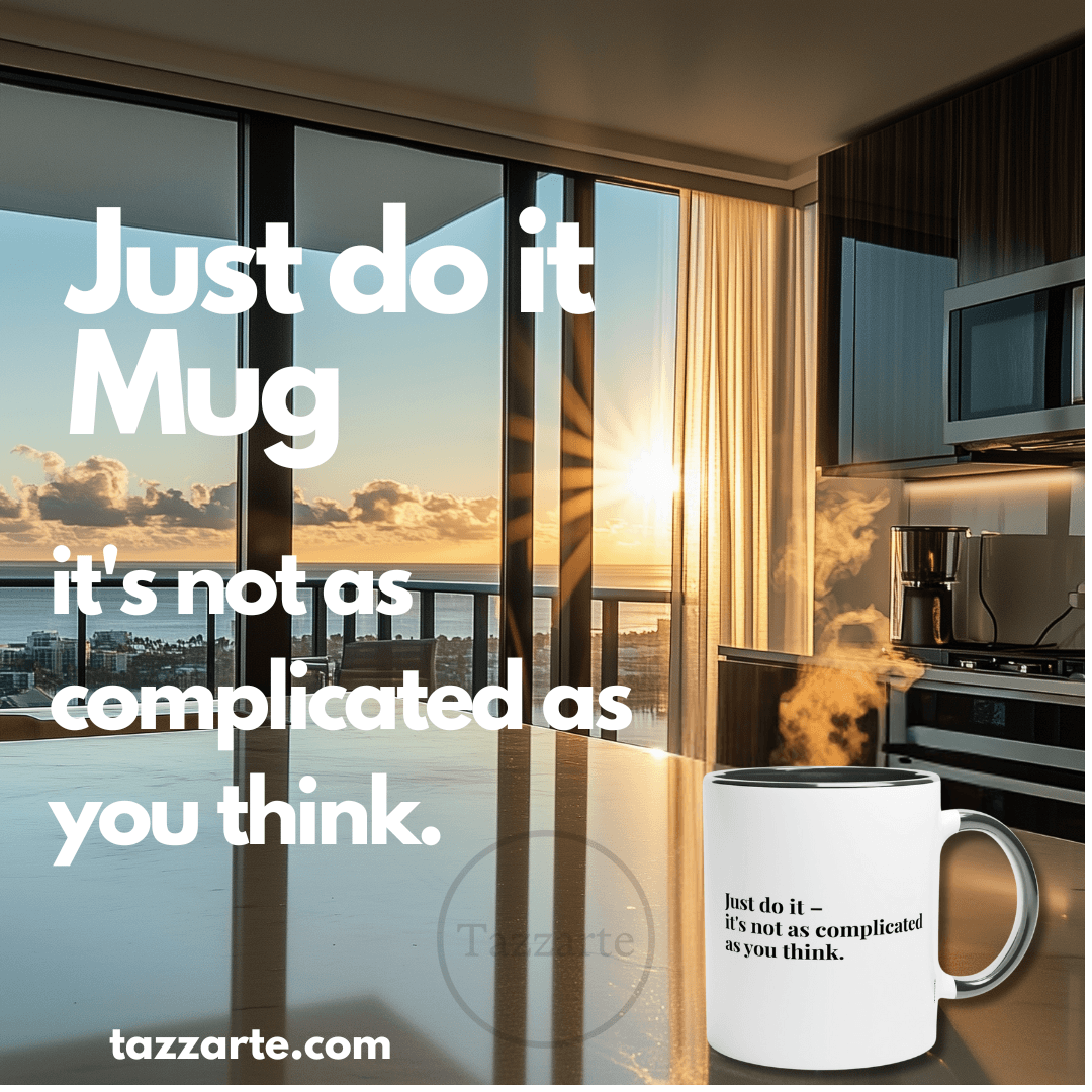 Inspirational  Action 11 oz Mug: "Just Do It" Quote Ceramic Cup for Innovators and Thoughtful Gifts