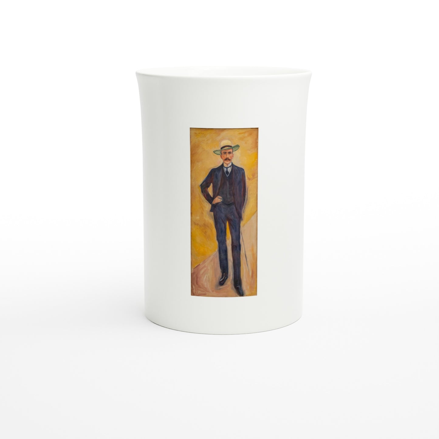 Edvard Munch – Harry Count Kessler (1906) – Tazzarte fine porcelain mug, front view