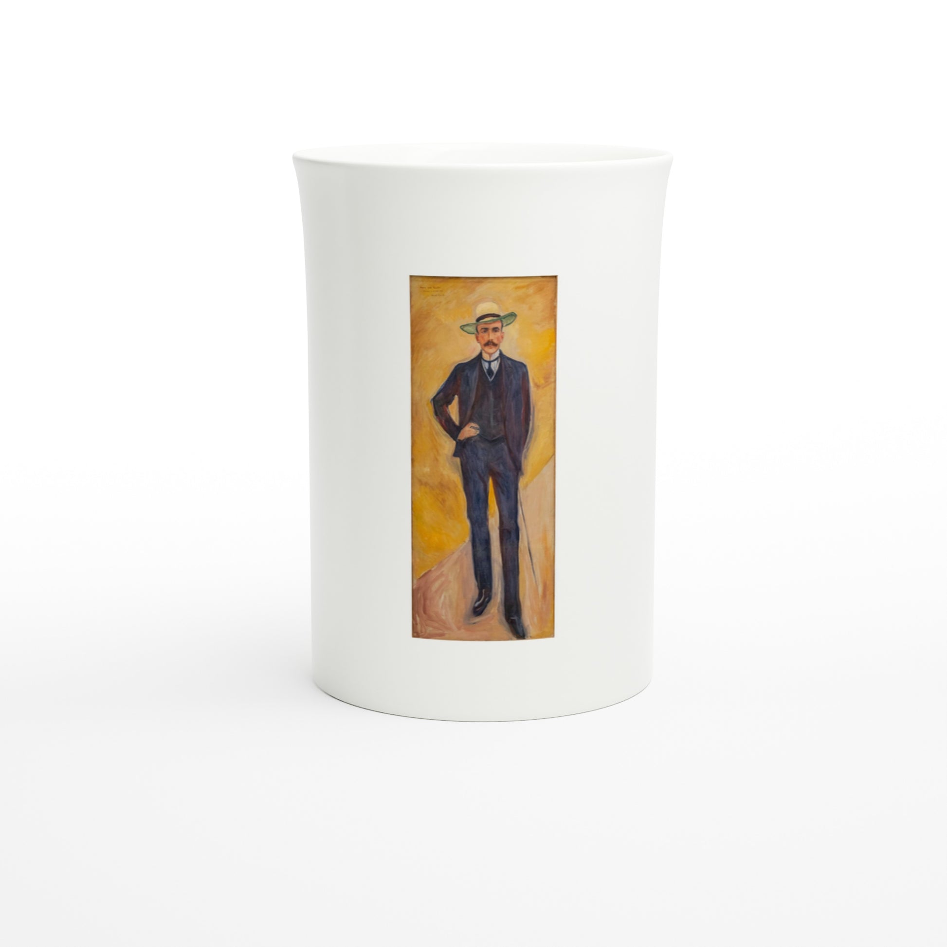 Edvard Munch – Harry Count Kessler (1906) – Tazzarte fine porcelain mug, front view