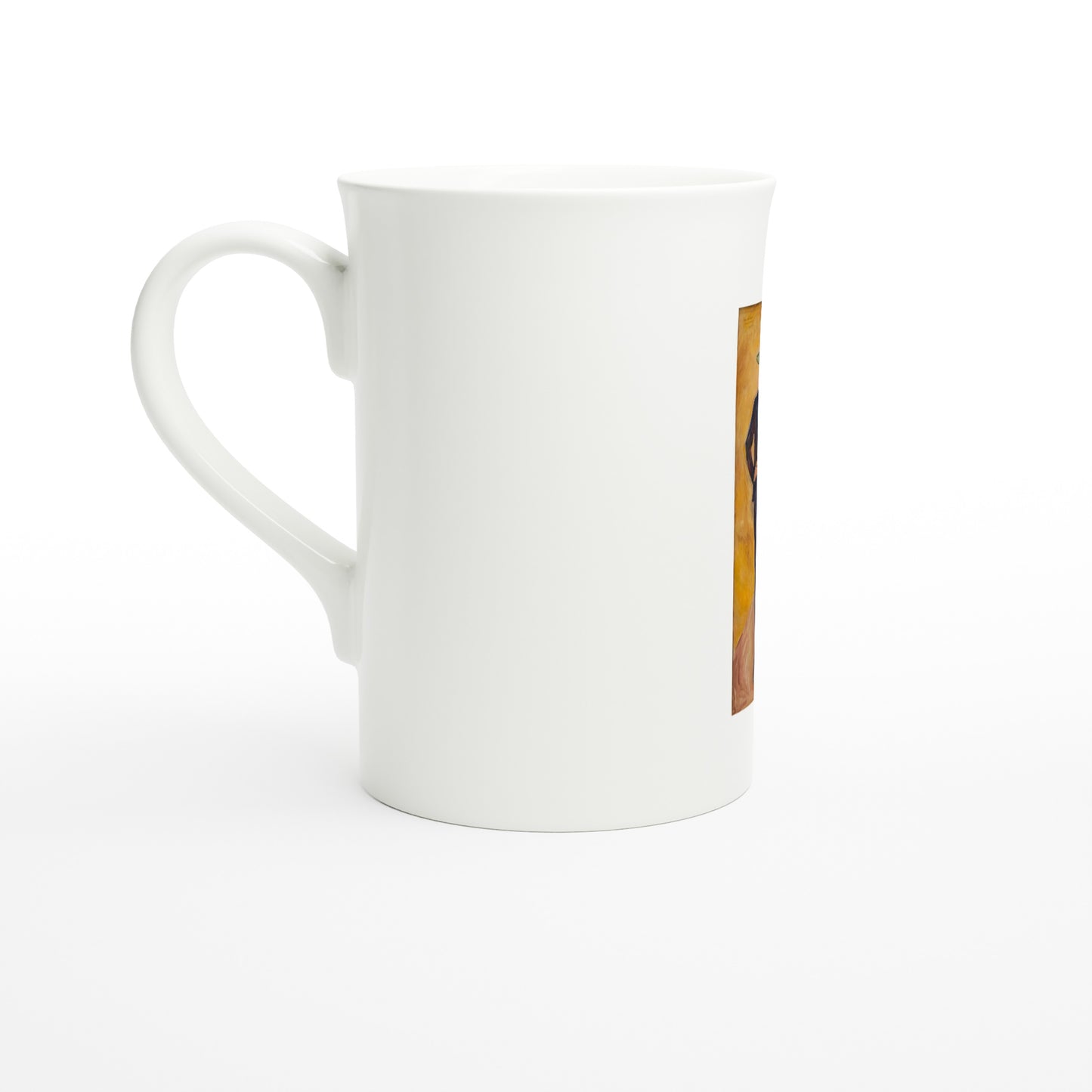 Tazzarte fine porcelain mug, left view