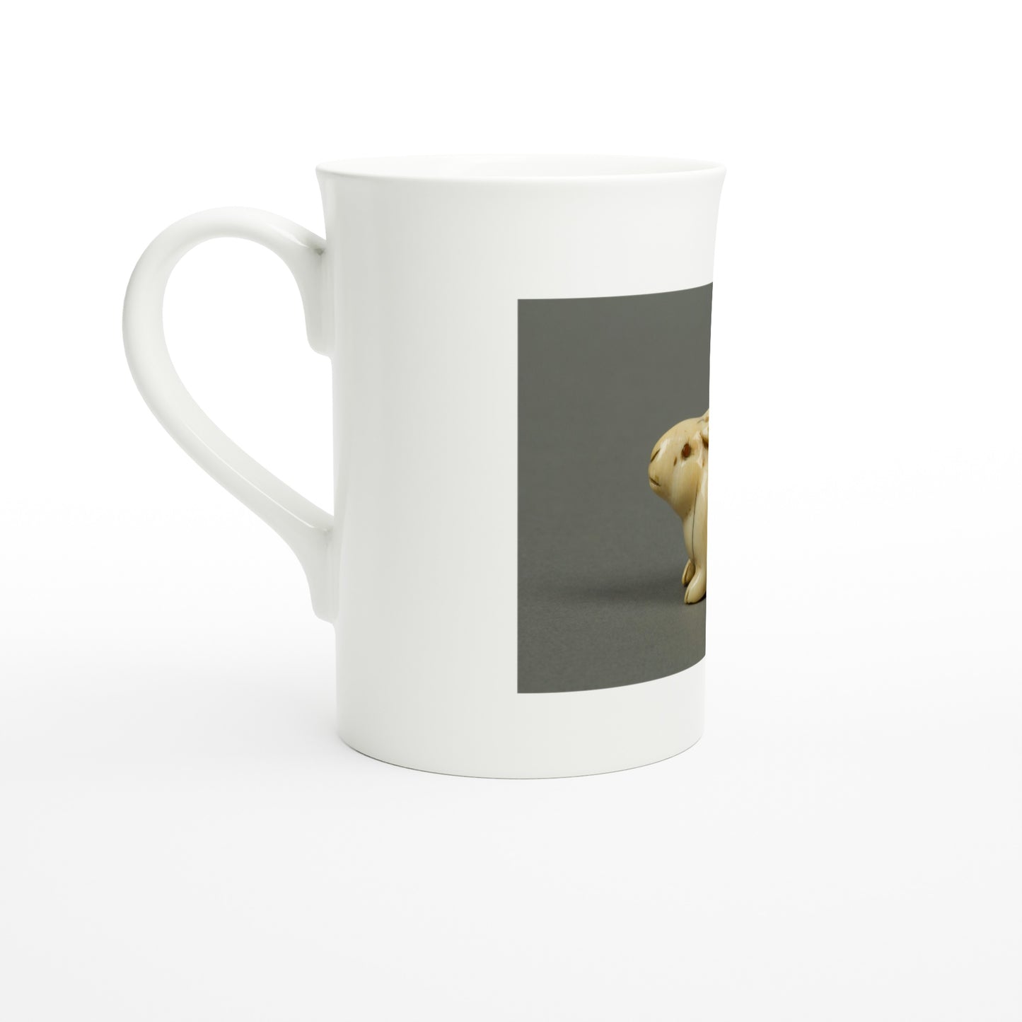 Tazzarte fine porcelain mug, left view