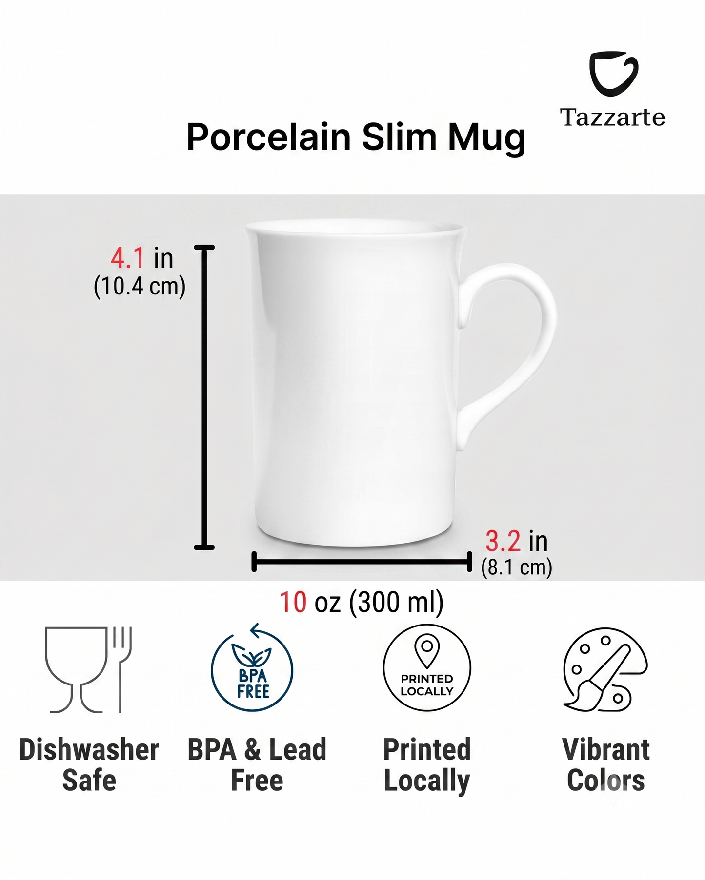 Porcelain Mug Infographic