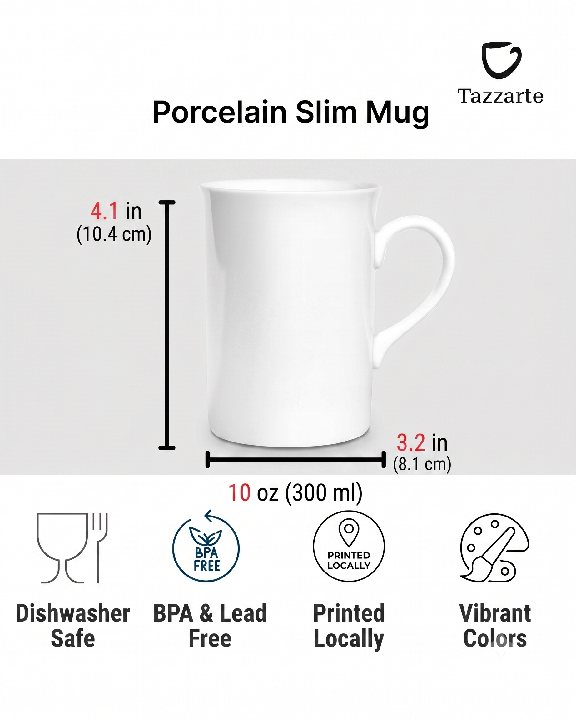 Porcelain Mug Infographic