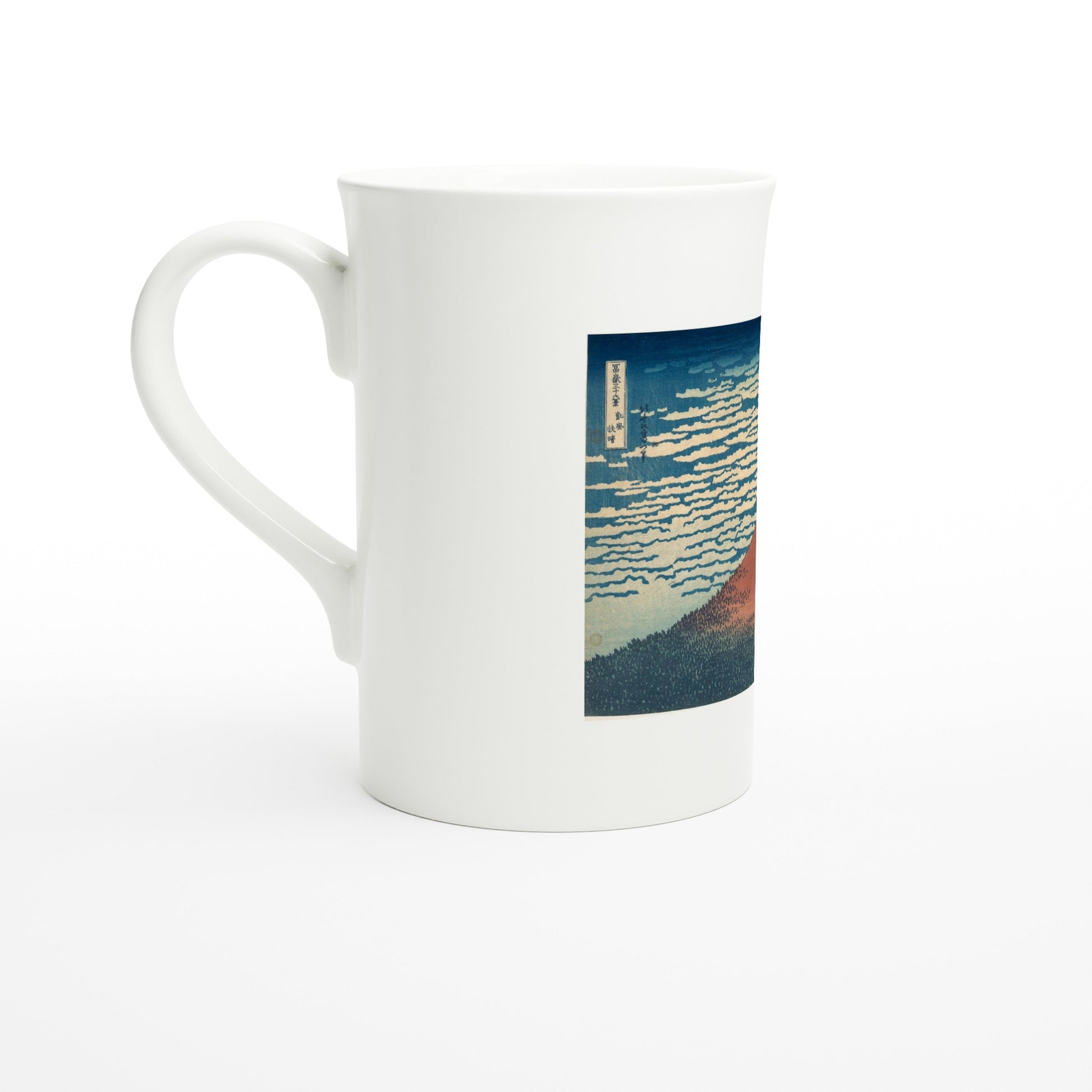 Tazzarte fine porcelain mug, left view