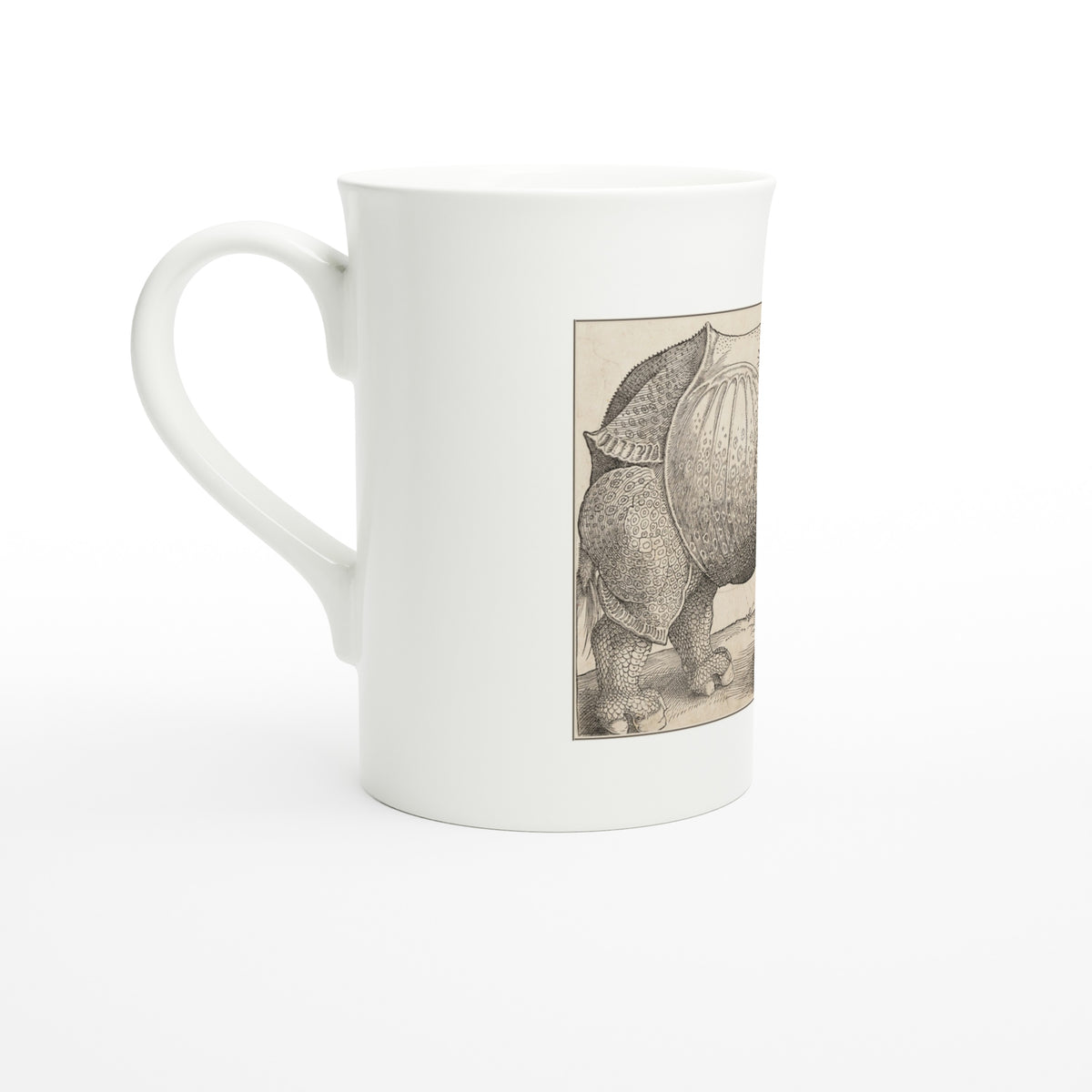 Tazzarte fine porcelain mug, left view