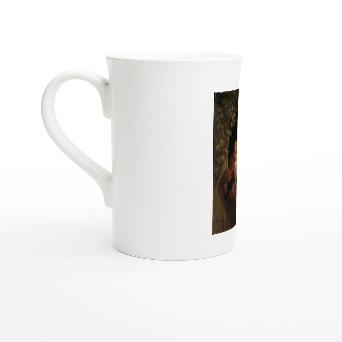 Tazzarte fine porcelain mug, left view