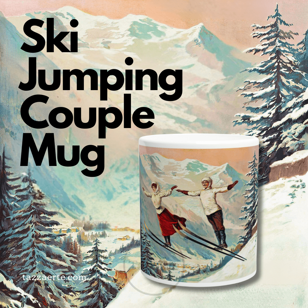 Ski Jumping Couple Mug